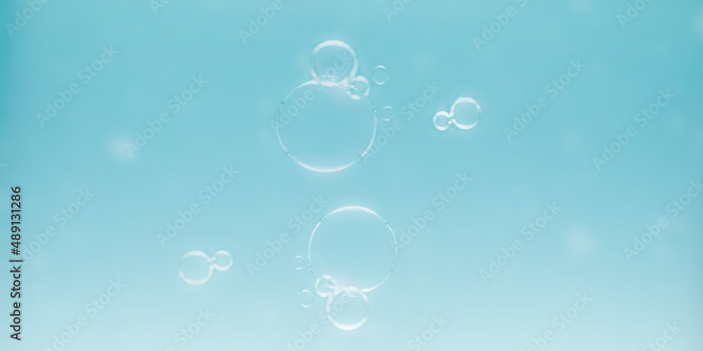 Soap bubbles with light blue background for text and advertising. Soap bubbles with light blue background for text and advertising.