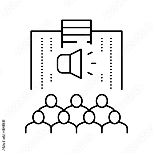 cpr cardiopulmonary resuscitation line icon vector illustration