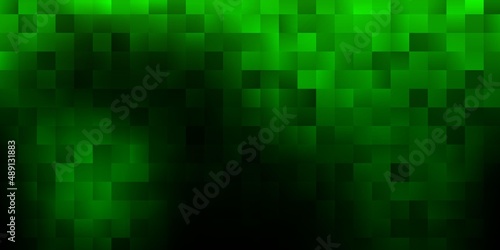 Wallpaper Mural Dark green vector pattern with rectangles. Torontodigital.ca