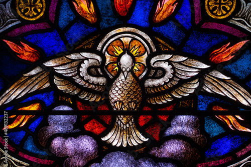 Wallpaper Mural stained glass window Torontodigital.ca