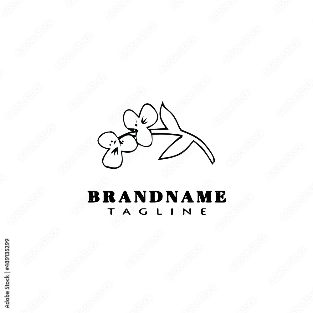 flower logo cartoon icon design template black isolated vector illustration flower logo cartoon icon design template black isolated vector illustration