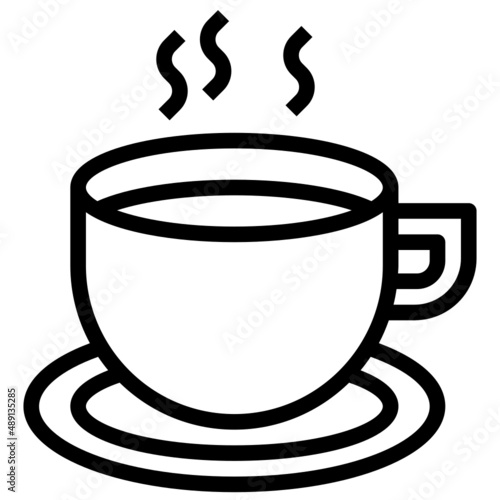 COFFEE line icon,linear,outline,graphic,illustration