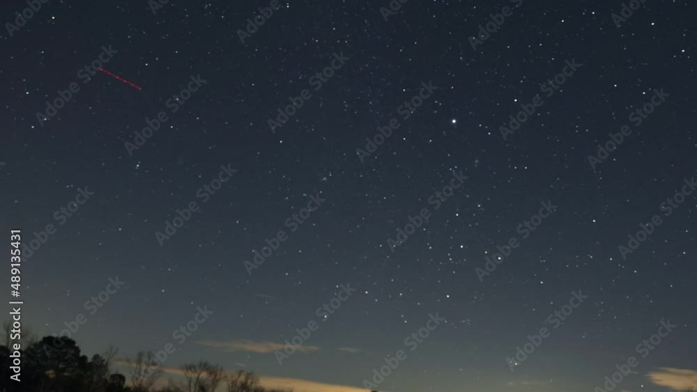 Starry night sky with heavy air traffic, time lapse Starry night sky with heavy air traffic, time lapse