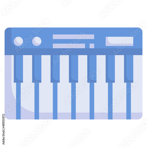 MIDI flat icon,linear,outline,graphic,illustration