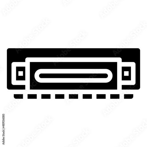 HARMONICA glyph icon,linear,outline,graphic,illustration