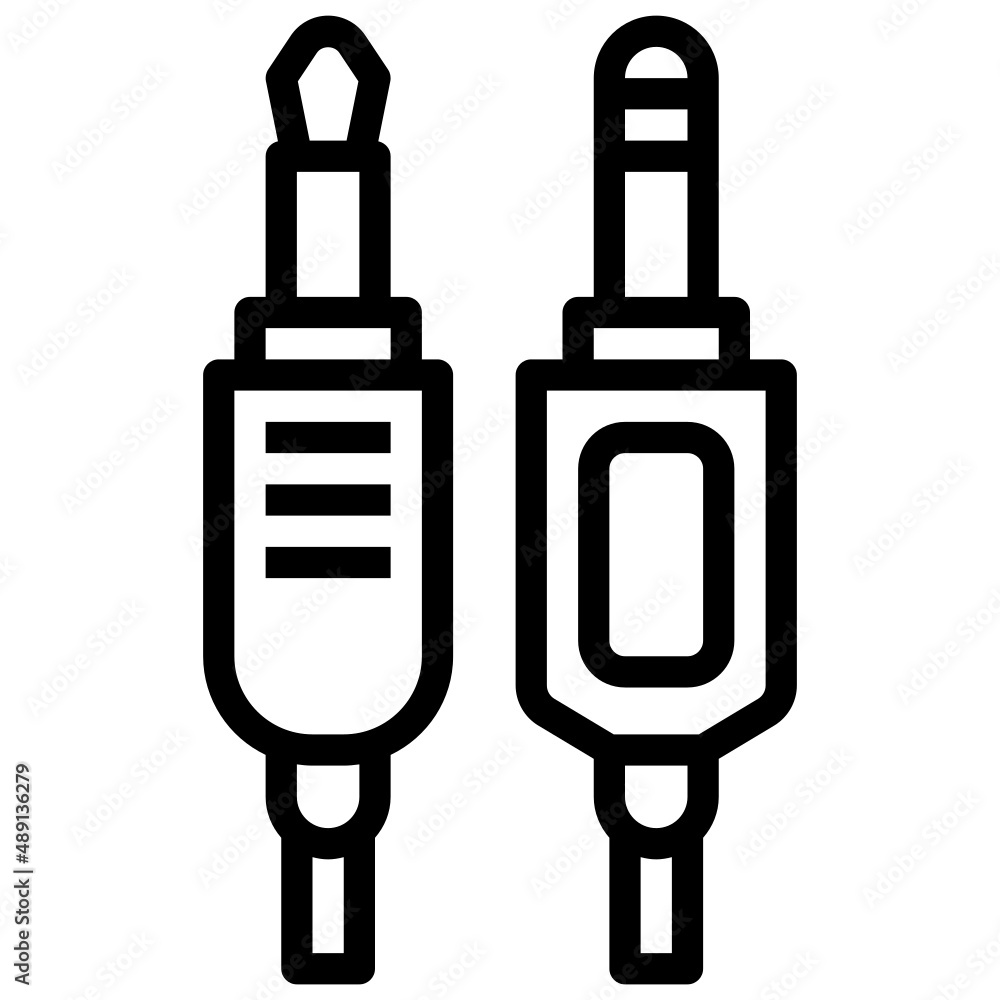 AUDIO JACK line icon,linear,outline,graphic,illustration AUDIO JACK line icon,linear,outline,graphic,illustration