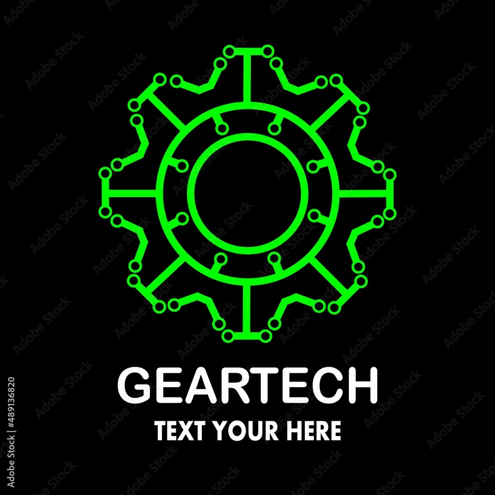 Gear technology vector logo template. This logo is suitable for factory, industrial, technology, website, digital, mechanic, wheel Gear technology vector logo template. This logo is suitable for factory, industrial, technology, website, digital, mechanic, wheel