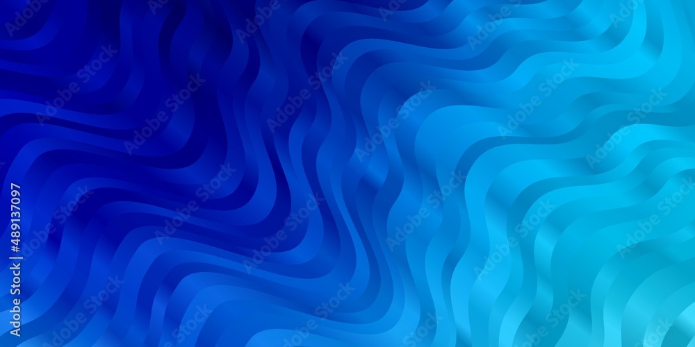 Fototapeta premium Light BLUE vector template with wry lines.