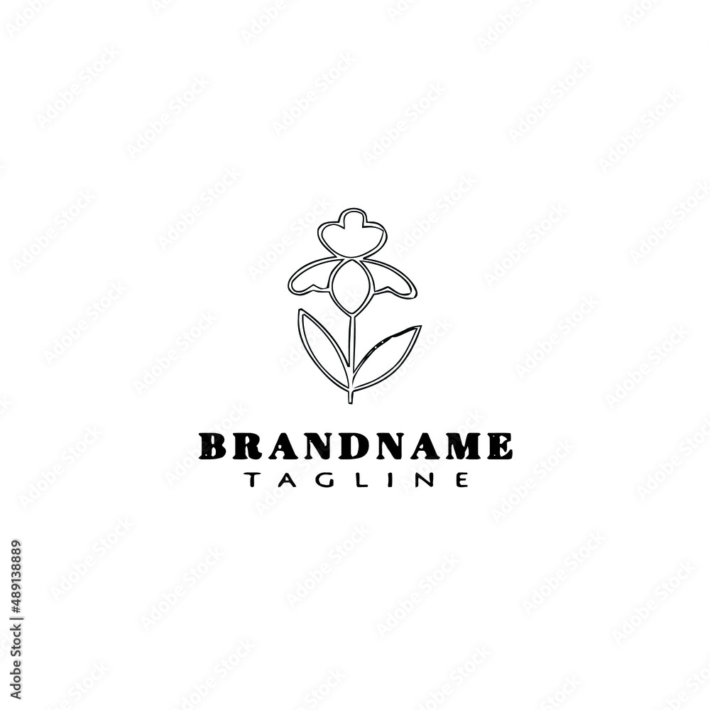 flower logo cartoon icon design template black isolated vector illustration flower logo cartoon icon design template black isolated vector illustration