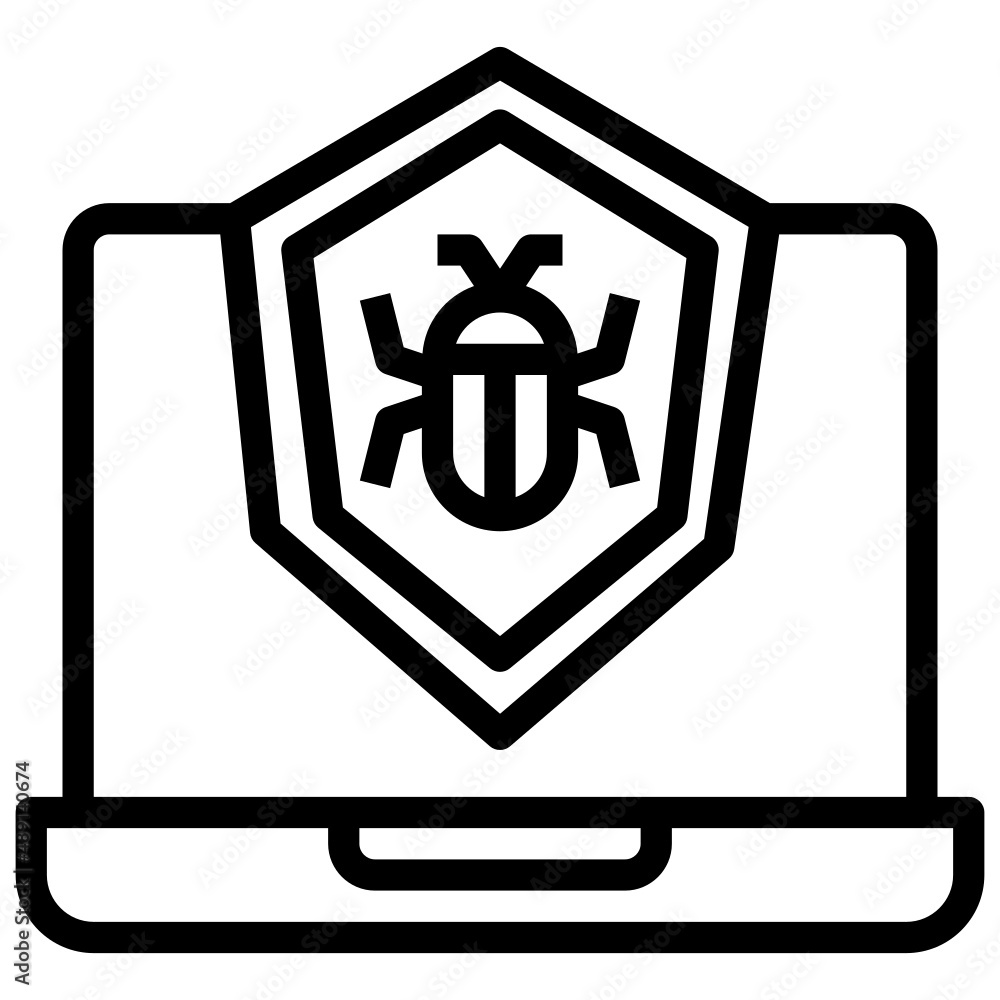 ANTIVIRUS line icon,linear,outline,graphic,illustration ANTIVIRUS line icon,linear,outline,graphic,illustration