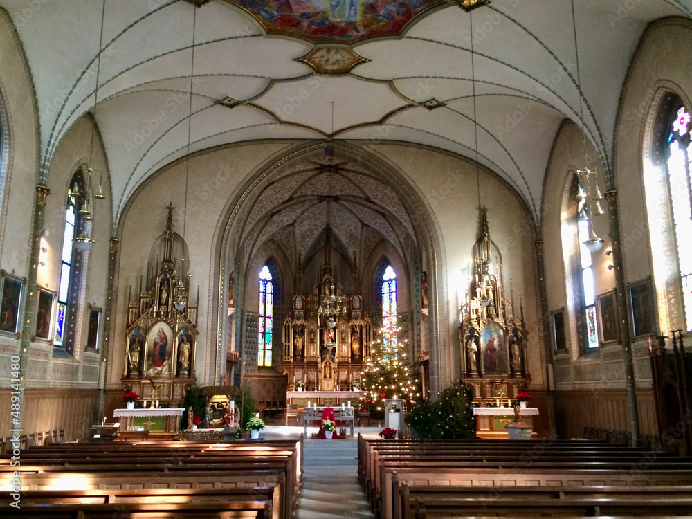 traditional european holy catholic church interior