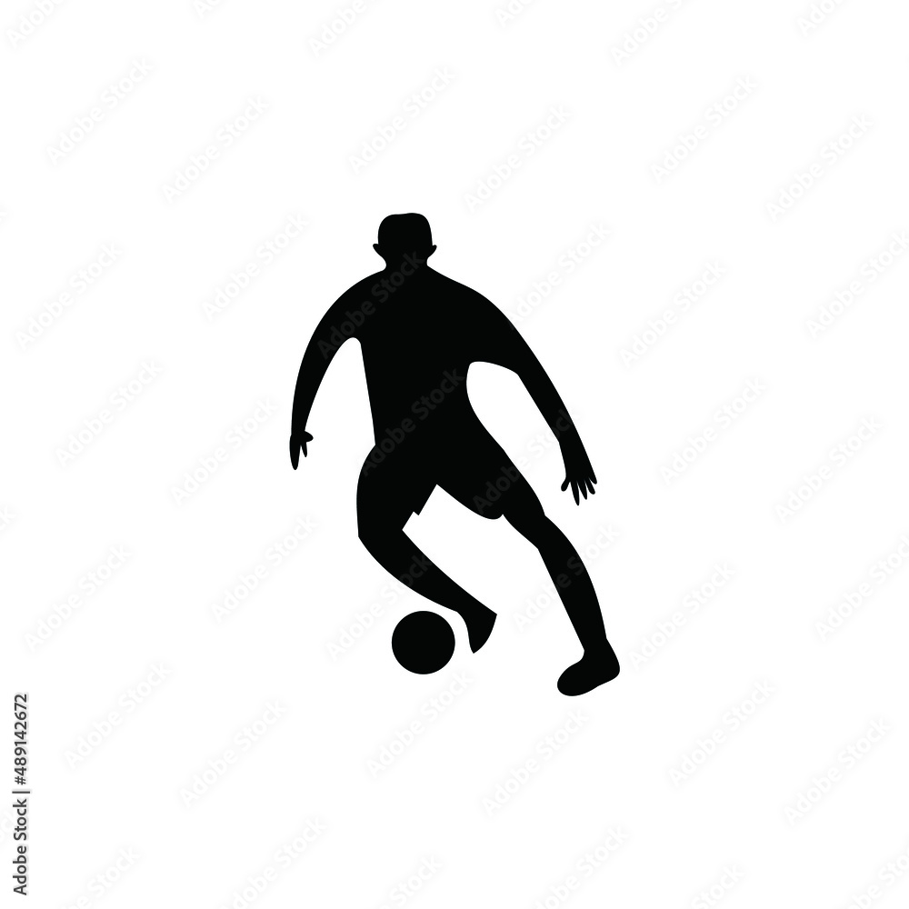 icon playing football with a transparent background