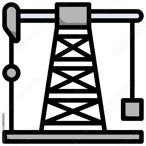 MINING INDUSTRY filled outline icon,linear,outline,graphic,illustration