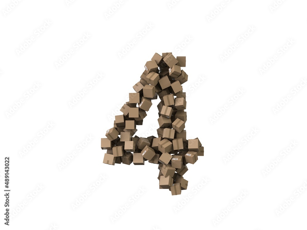 Package Themed Font Number 4
