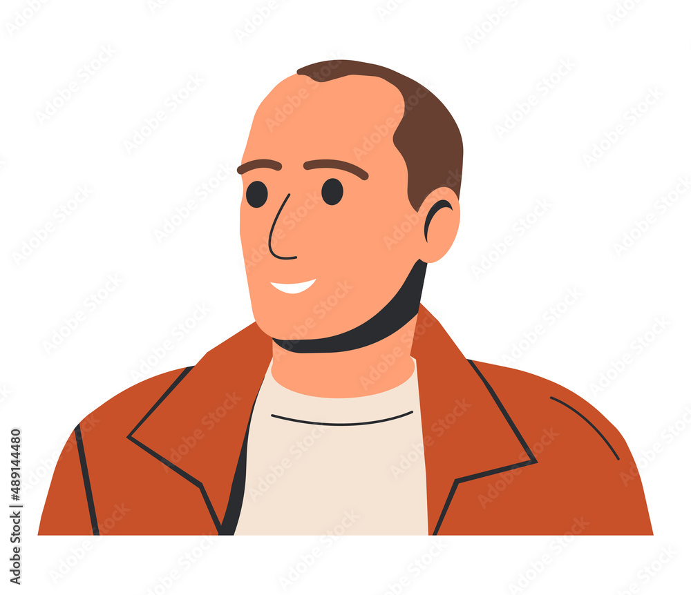 Caucasian Man Isolated. Caucasian Man Isolated.