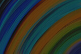 油絵抽象アート背景）ダークマルチカラーの渦　青　オレンジ　緑　質感　ナチュラル　モダン　曲線　深い　層