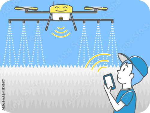 スマート農業2：農薬散布する農業用ドローン