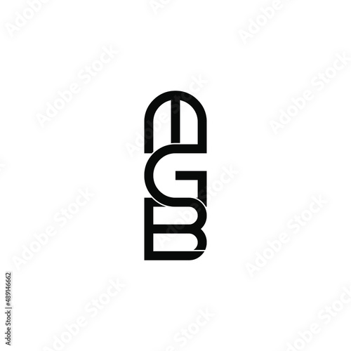 mgb letter original monogram logo design