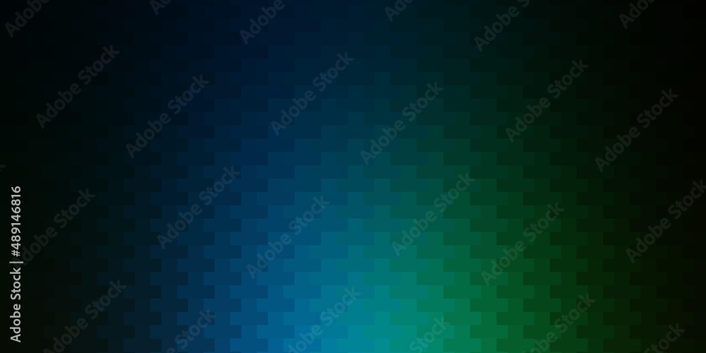 Dark Blue, Green vector template in rectangles.