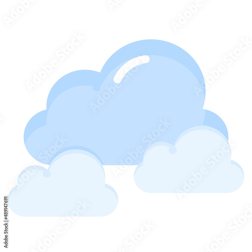 CLOUDS flat icon,linear,outline,graphic,illustration