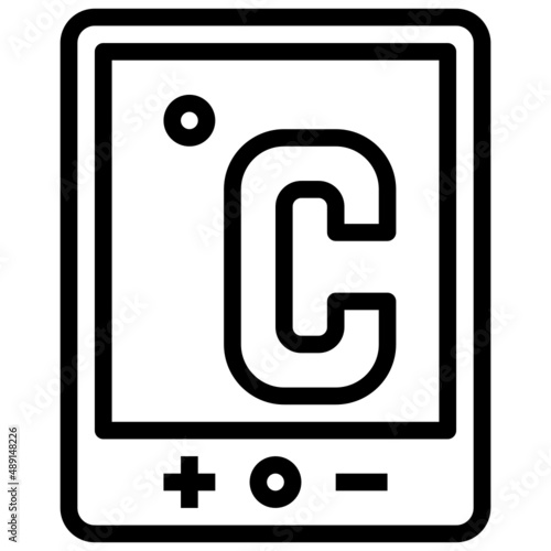 CELSIUS line icon,linear,outline,graphic,illustration