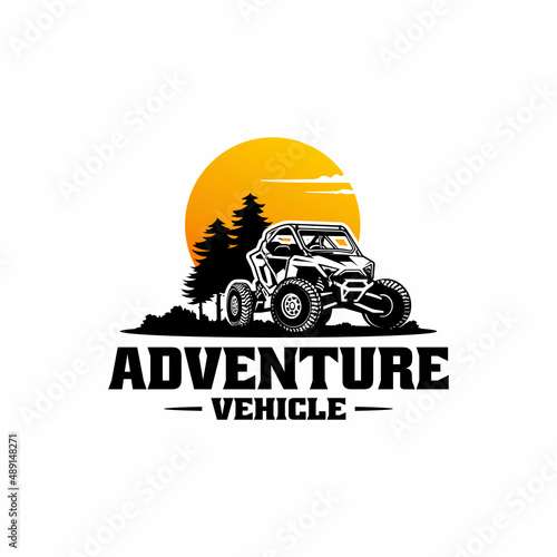 adventure buggy UTV - ATV logo vector