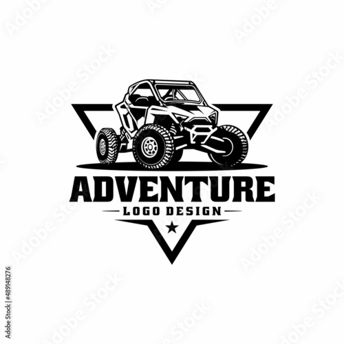 adventure buggy UTV - ATV logo vector photo