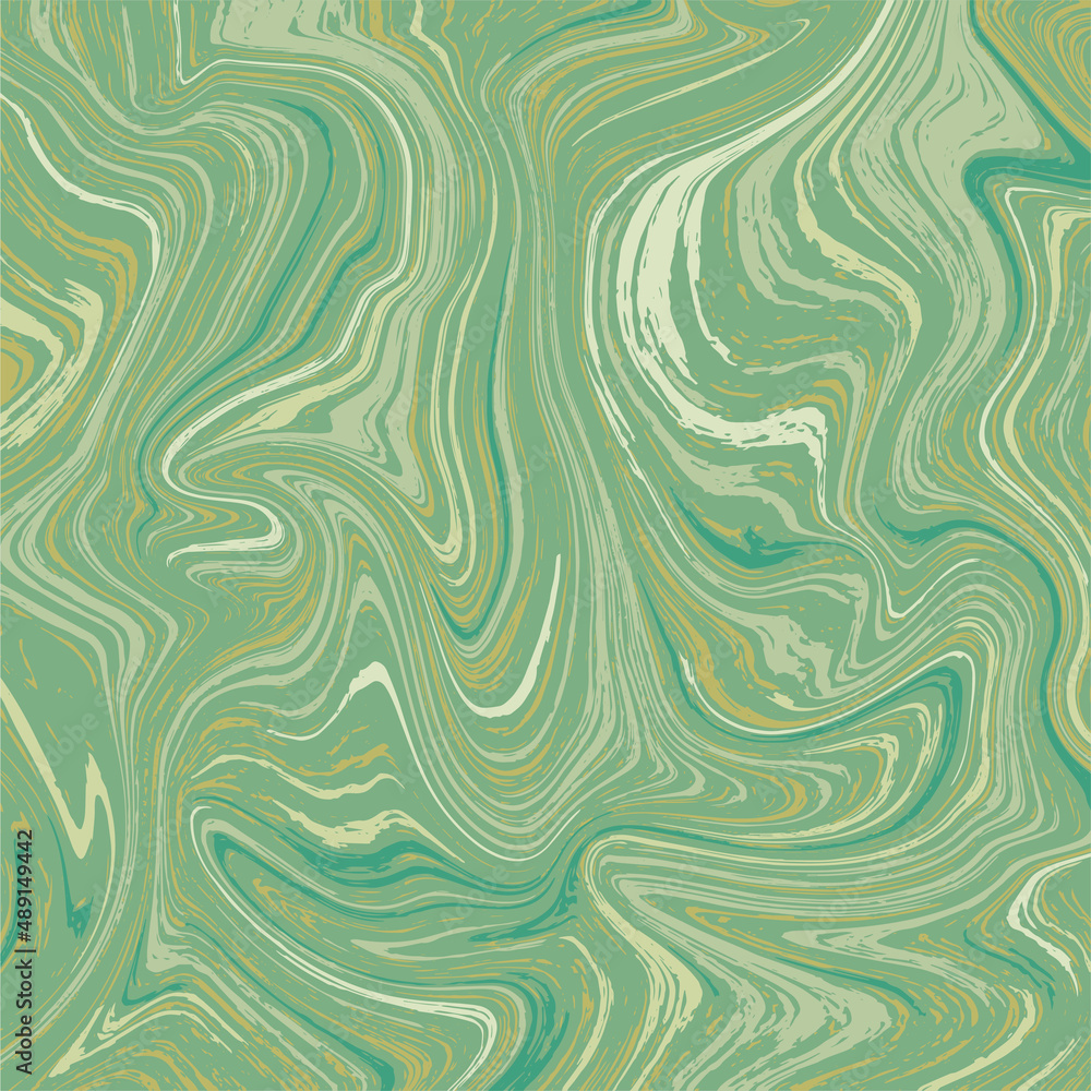 Abstract square marble background. Green vector liquid texture Abstract square marble background. Green vector liquid texture