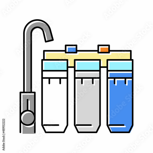 house water filter color icon vector illustration photo