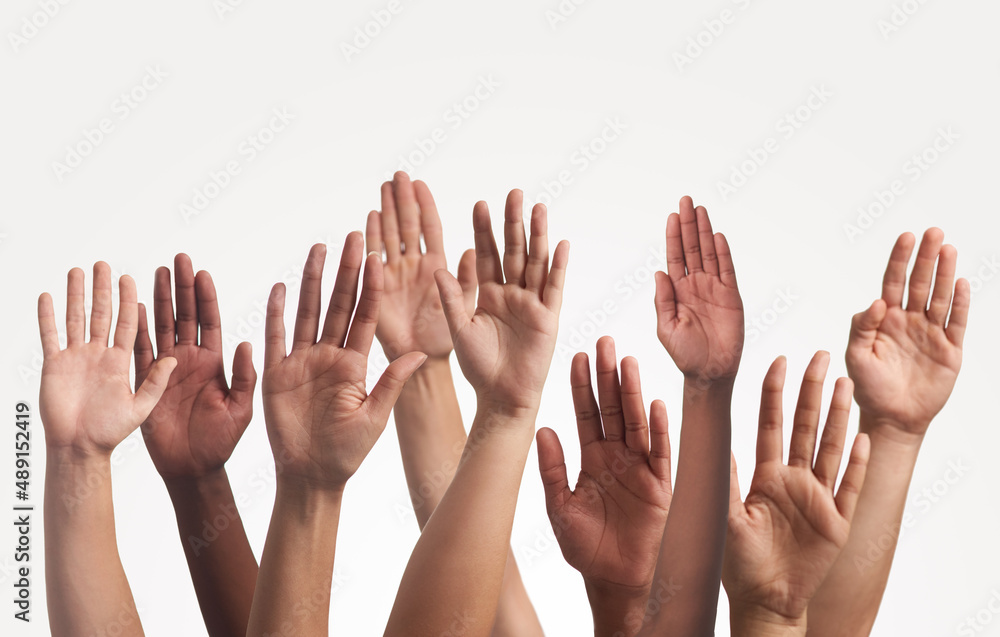 Let your hands do the talking. Cropped shot of unrecognizable peoples hands.