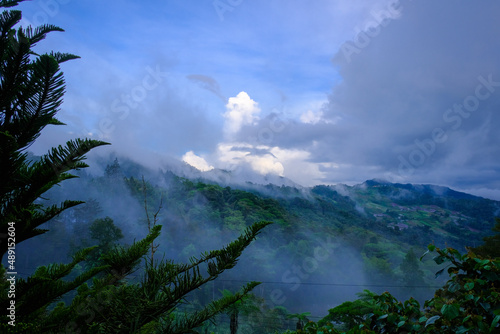 Clouds on the valley of Ranau