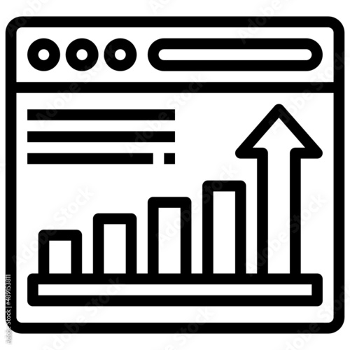SEO line icon,linear,outline,graphic,illustration