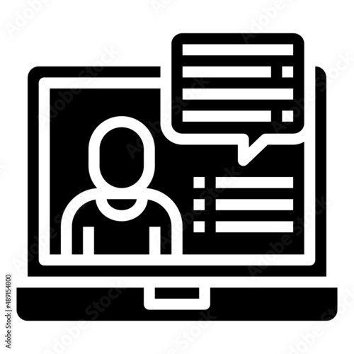 WEBINAR glyph icon,linear,outline,graphic,illustration