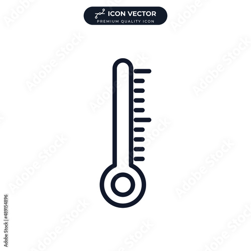 thermometer icon symbol template for graphic and web design collection logo vector illustration