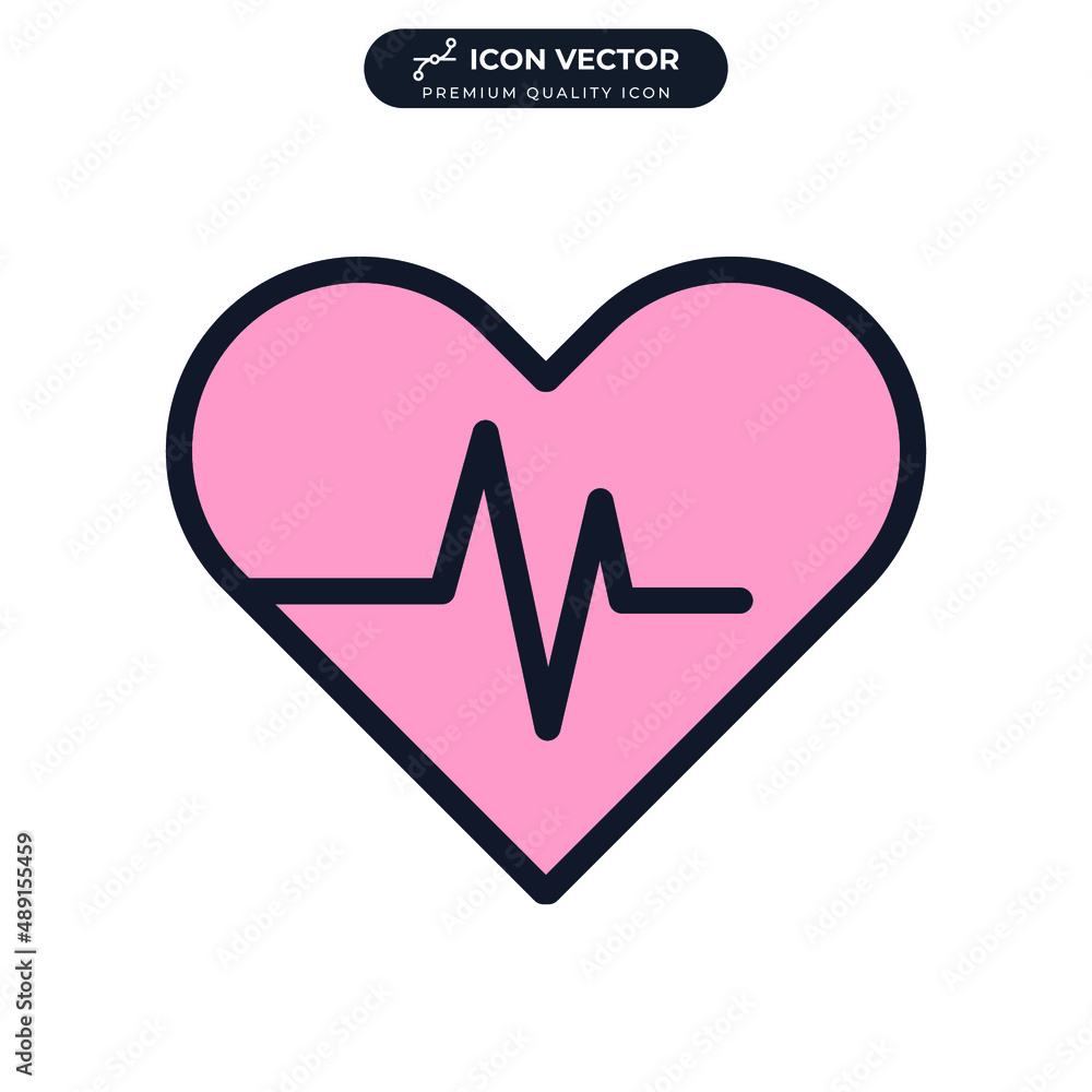 heartbeat icon symbol template for graphic and web design collection logo vector illustration heartbeat icon symbol template for graphic and web design collection logo vector illustration