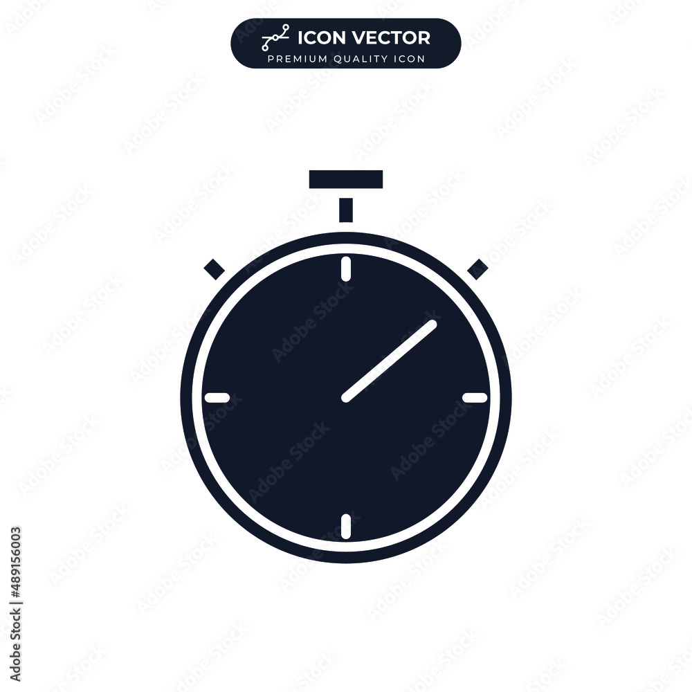 stopwatch icon symbol template for graphic and web design collection logo vector illustration stopwatch icon symbol template for graphic and web design collection logo vector illustration