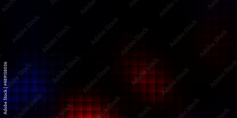 Dark Red vector backdrop with rectangles.