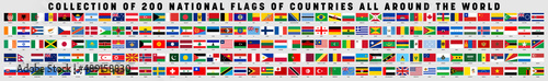 National flags of World countries collection