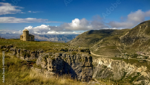 Unique mountain summer landscape. Caucasus Mountains. photo