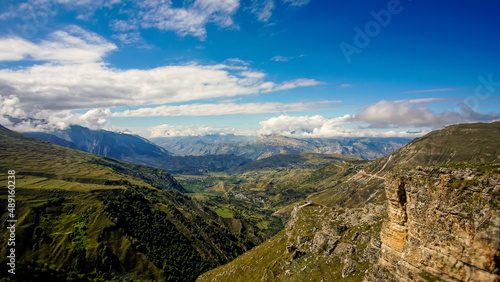 Unique mountain summer landscape. Caucasus Mountains.