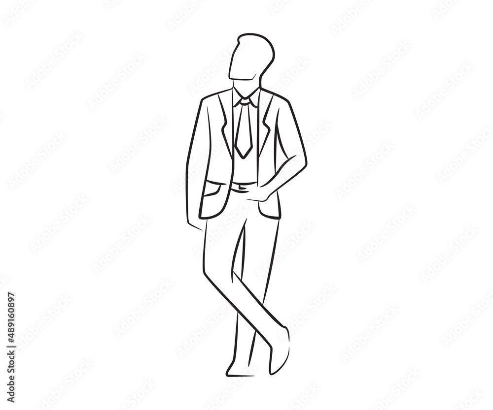 hand drawn and sketch businessman illustration hand drawn and sketch businessman illustration