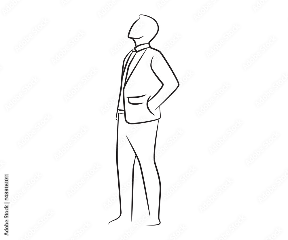 hand drawn and sketch businessman illustration hand drawn and sketch businessman illustration