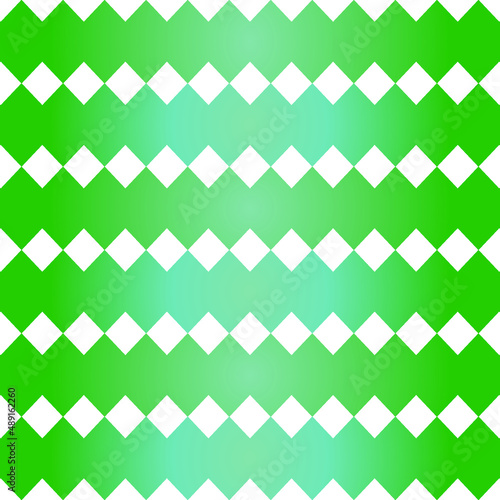 Horizontal green gradient diamond on a white background. And you can use it on Saint Patrick’s Day. It is a seamless vector pattern work.