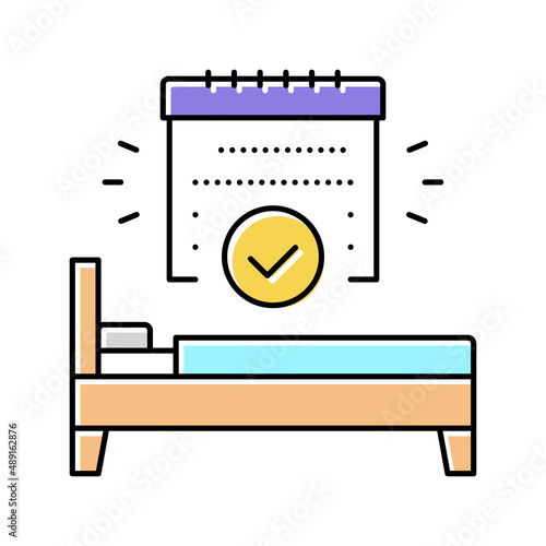 stimulus control therapy color icon vector illustration