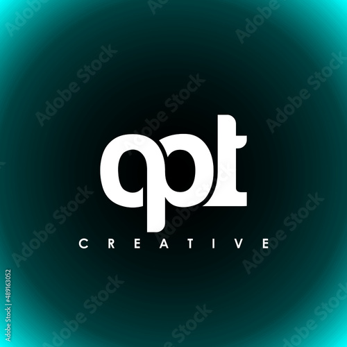 OPT Letter Initial Logo Design Template Vector Illustration