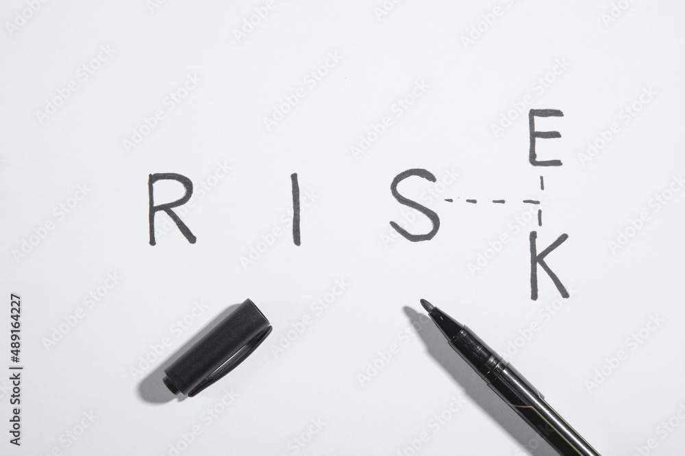Change Rise to Risk text with a marker. Change Rise to Risk text with a marker.