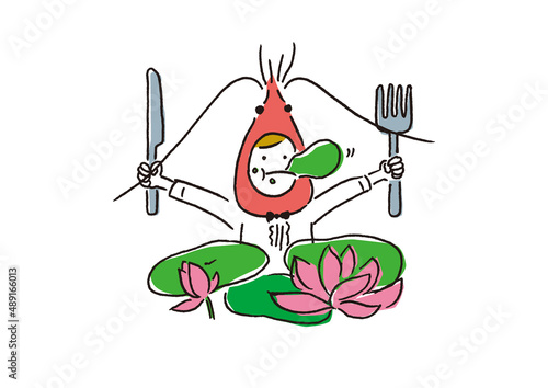 アメリカザリガニの食害