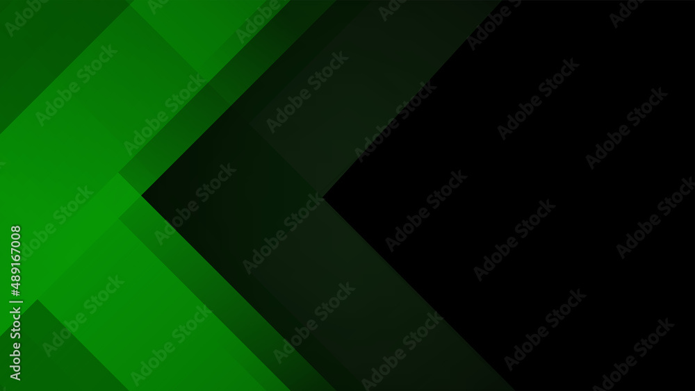 Obraz premium Abstract green geometric background. Minimal style. Design template for brochures, flyers, magazine