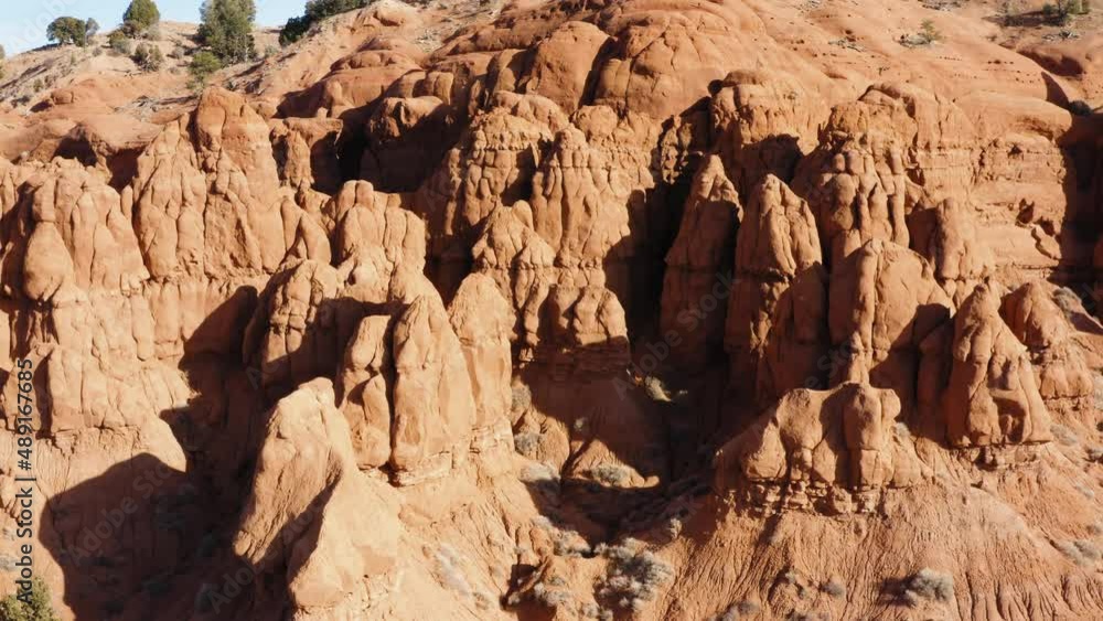 Orange rock formations textures in Utah landscape Orange rock formations textures in Utah landscape