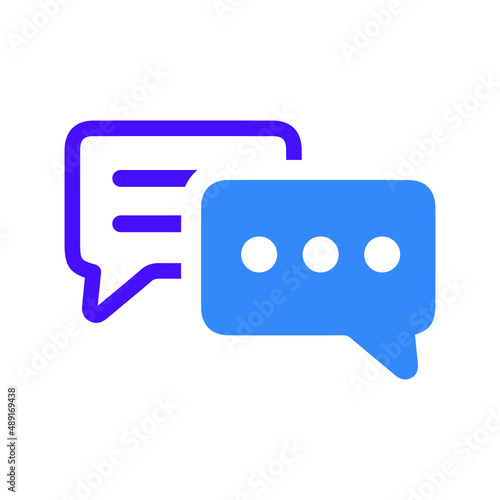 Message, chat, chatting icon. vector sketch.